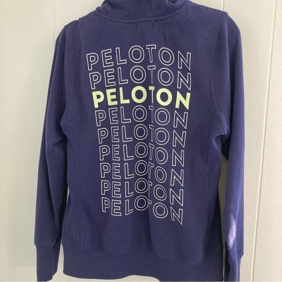 Peloton Ultimate Fleece Zip Hoodie Purple Size Large - Picture 4 of 7